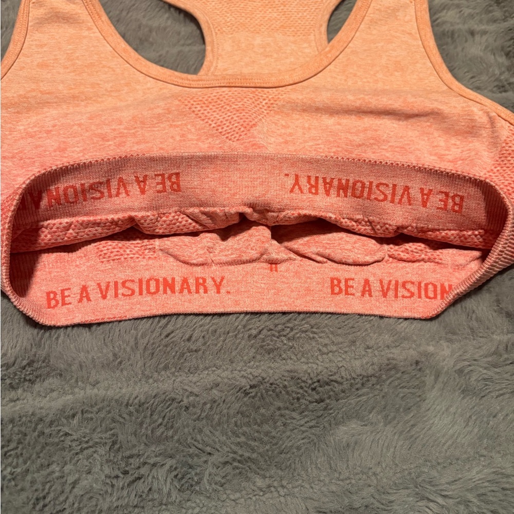 Gymshark Coral Ombre Sports Bra - Picture 3 of 8